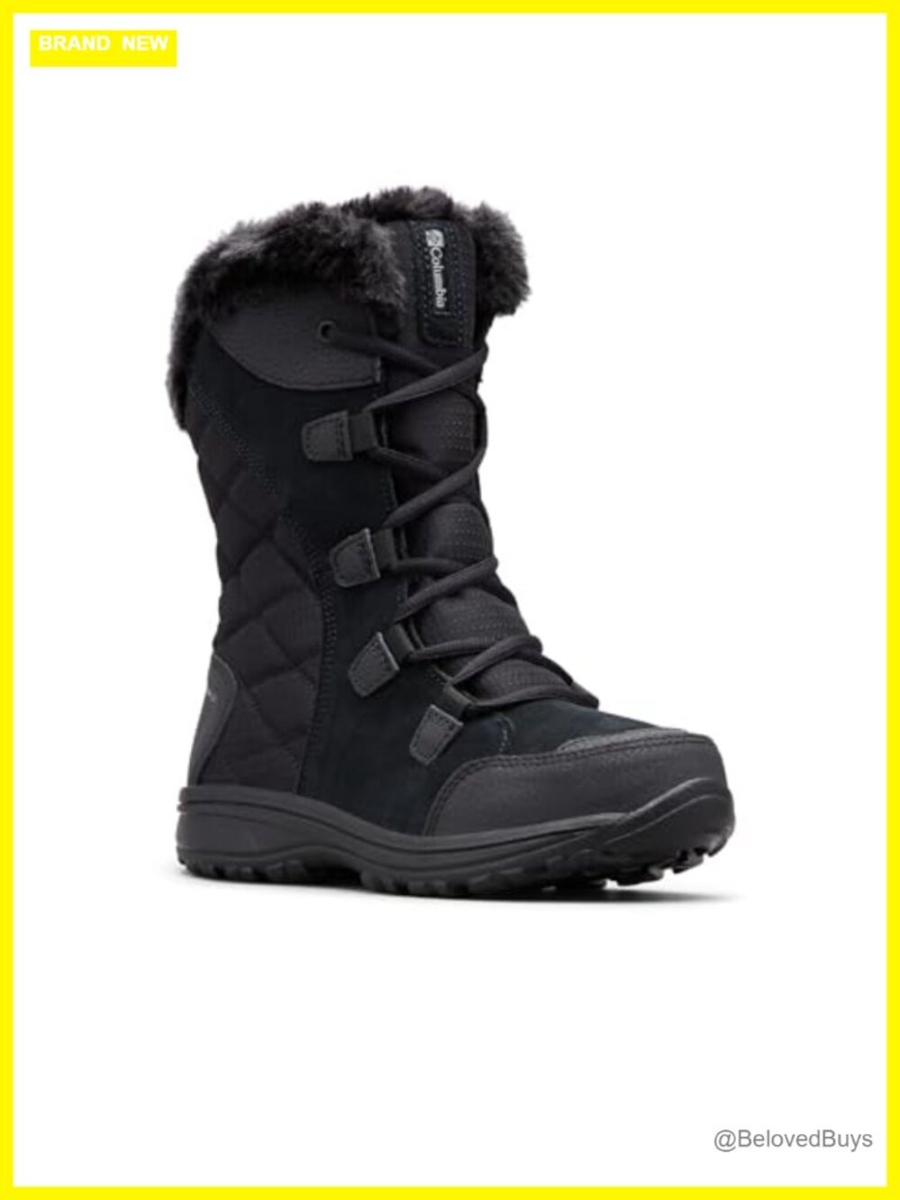 Waterproof Insulated Snow Boots Faux Fur Lace-Up Ankle Winter Boots